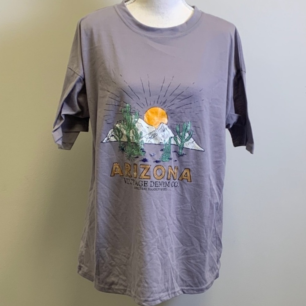 Oversized SHEIN Gray Casual T-Shirt